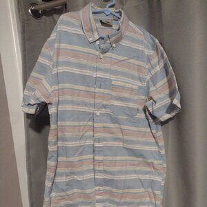 Vans mens short sleeve button down shirt size small